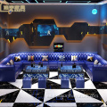 Muebles de sofá de discoteca Asientos de cabina de cuero moderno para restaurante